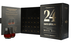 Foto für 24 Days of Rum m. 2 Gläsern 43,16% Box (24 Flaschen à 0,02 Liter)