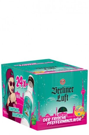 Foto für Berliner Luft Pfefferminzlikör 18% Miniatur Karton (24 Flaschen à 0,02 Liter)