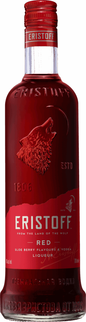 Foto für Eristoff Vodka rot Flasche (0,7 Liter)
