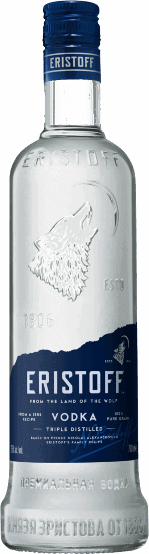 Foto für Eristoff Vodka weiss Flasche (0,7 Liter)