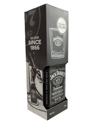 Foto für Jack Daniel’s Onpack Geschenkkarton m. 2 Gläsern Flasche (0,7 Liter)