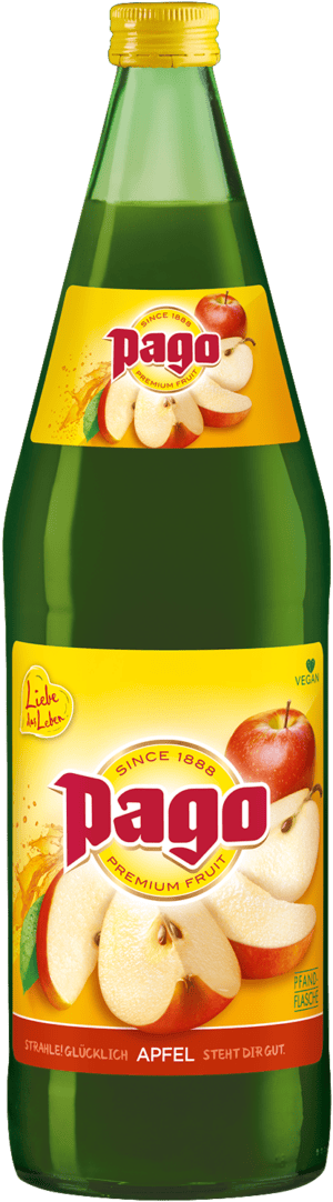 Foto für Pago Apfelsaft Kiste (12 Flaschen à 1 Liter)