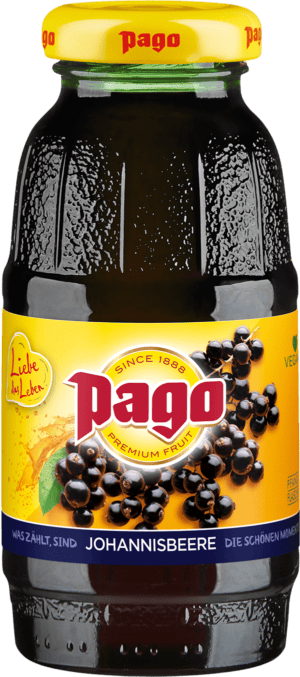 Foto für Pago Johannisbeere Kiste (24 Flaschen à 0,2 Liter)