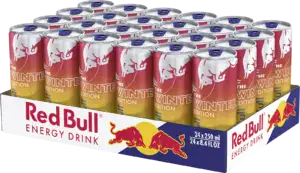 Foto für Red Bull Winter Edition 2025 Fuji Apfel & Ingwer Tray (24 Dosen à 0,25 Liter)